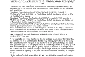 Thông tư 64/2010/TT-BTC sửa đổi Thông tư 134/2008/TT-BTC nghĩa vụ thuế