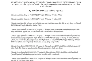 Quyết định 1058/QĐ-BGTVT 2010 giao nhiệm vụ ủy quyền quản lý đầu tư xây dựng dự án Bộ Giao thông vận tải chủ đầu tư