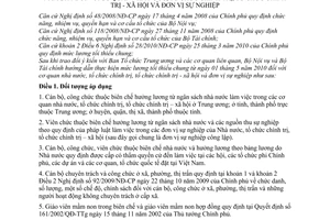 Thông tư liên tịch 01/2010/TTLT-BNV-BTC hướng dẫn mức lương tối thiểu chung