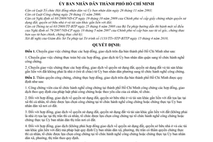 Quyết định 26/2010/QĐ-UBND chuyển giao chứng thực các hợp đồng, giao dịch