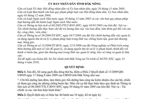 Quyết định 08/2010/QĐ-UBND sửa đổi Quyết định 13/2009/QĐ-UBND