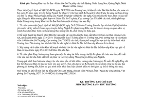 Công văn 898/BTP-BCĐ chỉ đạo thực hiện các hoạt động kỷ niệm 65 năm ngày truyền thống ngành Tư pháp