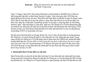 Công văn 1022/BTTTT-KHTC triển khai Quyết định 420/QĐ-TTg điều tra hiện trạng