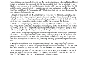 Công văn 331/CN-GSN tăng cường các biện pháp chăn nuôi an toàn sinh học