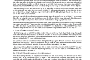 Công văn 1275/BHXH-CSYT quản lý, giám định, thanh toán chi phí thuốc