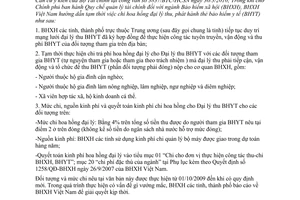 Công văn 1274/BHXH-BT hướng dẫn chế độ chính sách bảo hiểm xã hội