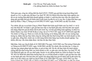 Công văn 2373/CT-PC chống thất thu thuế qua giá bán trong hoạt động kinh doanh