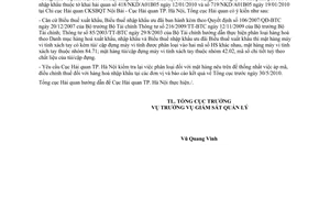 Công văn 2148/TCHQ-GSQL phân loại mặt hàng máy vi tính xách tay có túi đựng