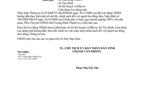 Công văn 1308/UBND-KT chính sách người lao động trong doanh nghiệp An Giang