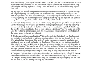 Thông báo 145/TB-BGDĐT  kết luận Thứ trưởng Nguyễn Vinh Hiển tại Hội nghị giao ban dạy học tiếng Việt cho học sinh dân tộc thiểu số cấp tiểu học