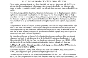 Chỉ thị 03/2010/CT-UBND xây dựng rà soát kiểm tra xử lý văn bản quy phạm pháp luật Lai Châu
