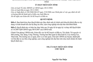 Quyết định 06/2010/QĐ-UBND chính sách khuyến khích đầu tư xây dựng và kinh doanh kết cấu hạ tầng các khu, cụm công nghiệp