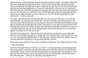 Chỉ thị 424/CT-TTg tăng cường các biện pháp nhằm đảm bảo cung cấp điện trong các tháng mùa khô