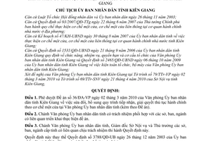 Quyết định 1004/QĐ-UBND  sửa đổi quy trình tiếp nhận, giải quyết thủ tục