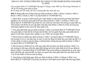 Thông tư 09/2010/TTLT-BTP-BTC-BNV hướng dẫn Quyết định 74/2009/QĐ-TTg