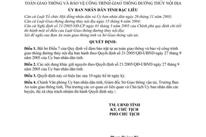 Quyết định 05/2010/QĐ-UBND sửa đổi Quyết định 21/2005/QĐ-UBND