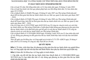 Quyết định 20/2010/QĐ-UBND thực thi phương án đơn giản hóa thủ tục hành chính