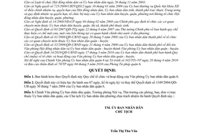 Quyết định 05/2010/QĐ-UBND Quy chế tổ chức hoạt động