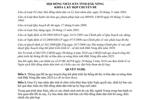 Nghị quyết 04/2010/NQ-HĐND phát triển đô thị khu dân cư nông thôn Đăk Nông