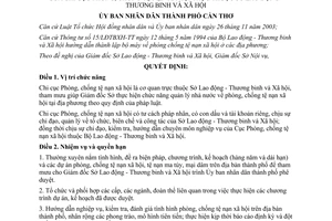 Quyết định 22/2010/QĐ-UBND chức năng nhiệm vụ chi cục Phòng chống tệ nạn xã hội