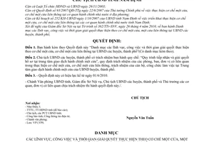 Quyết định 906/QĐ-UBND cơ chế một cửa, cơ chế một cửa liên thông