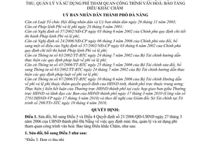 Quyết định 15/2010/QĐ-UBND sửa đổi Quyết định 21/2006/QĐ-UBND