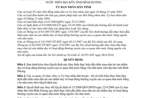 Quyết định 15/2010/QĐ-UBND thực hiện đấu thầu mua sắm tài sản