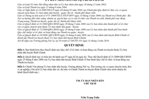 Quyết định 05/2010/QĐ-UBND Quy chế tổ chức hoạt động Thanh tra huyện