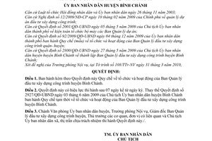 Quyết định 08/2010/QĐ-UBND Quy chế tổ chức hoạt động