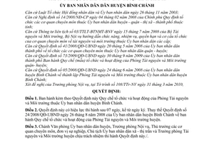 Quyết định 07/2010/QĐ-UBND Quy chế tổ chức hoạt động