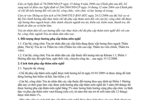 Hướng dẫn 260/TCCB thực hiện chế độ phụ cấp thâm niên nghề cán bộ công