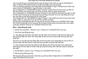 Thông tư 74/2010/TT-BTC sửa đổi Thông tư 116/2008/TT-BTC