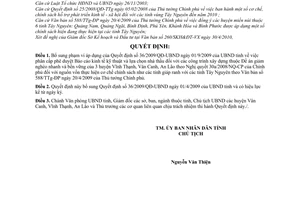 Quyết định 07/2010/QĐ-UBND bổ sung Quyết định 36/2009/QĐ-UBND