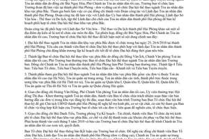 Công văn 71/TANDTC-TĐKT kết luậnTrưởng ban Ban tổ chức Đại hội thể thao