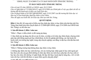 Quyết định 06/2010/QĐ-UBND sửa đổi dạy thêm học thêm