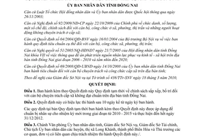 Quyết định 27/2010/QĐ-UBND Quy định tạm thời chính sách sắp xếp, bố trí