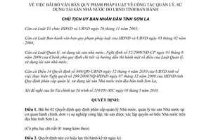 Quyết định 1158/QĐ-UBND năm 2010 bãi bỏ văn bản quy phạm pháp luật