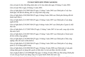 Quyết định 691/2010/QĐ-UBND quản lý hạ tầng kỹ thuật đô thị nhà ở và công sở Cao Bằng