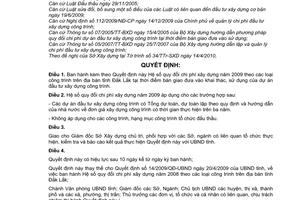 Quyết định 16/2010/QĐ-UBND  Hệ số quy đổi chi phí xây dựng