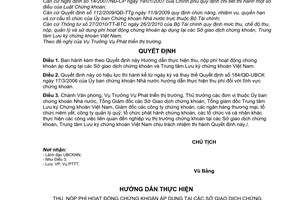 Quyết định 306/QĐ-UBCK hướng dẫn Thông tư 27/2010/TT-BTC