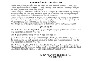 Quyết định 29/2010/QĐ-UBND Quy chế phối hợp quản lý Nhà nước