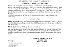 Quyết định 1465/2010/QĐ-UBND chế độ cử tuyển vào các cơ sở giáo dục