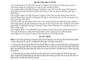 Quyết định 1466/QĐ-BTP công bố bổ sung thủ tục hành chính Bộ Tư pháp