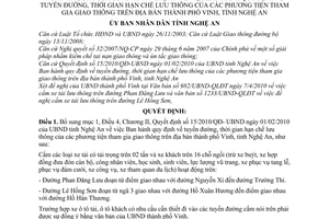 Quyết định 33/2010/QĐ-UBND bổ sung Quyết định 15/2010/QĐ-UBND