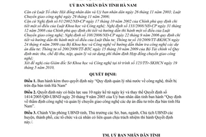 Quyết định 12/2010/QĐ-UBND quản lý nhà nước công nghệ, thiết bị