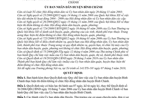 Quyết định 09/2010/QĐ-UBND Quy chế làm việc Ủy ban nhân dân huyện Bình Chánh