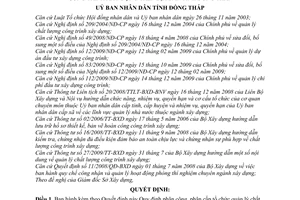 Quyết định 13/2010/QĐ-UBND phân công, phân cấp tổ chức quản lý