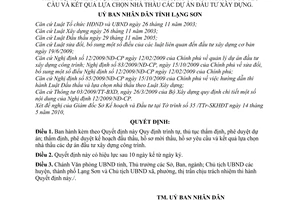 Quyết định 02/2010/QĐ-UBND trình tự, thủ tục thẩm địn