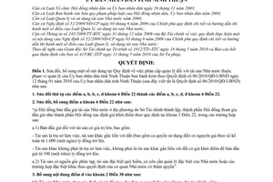 Quyết định 717/2010/QĐ-UBND sửa đổi phân cấp quản lý tài sản nhà