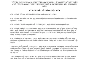 Quyết định 04/2010/QĐ-UBND phân cấp quản lý cán bộ công chức viên chức Điện Biên